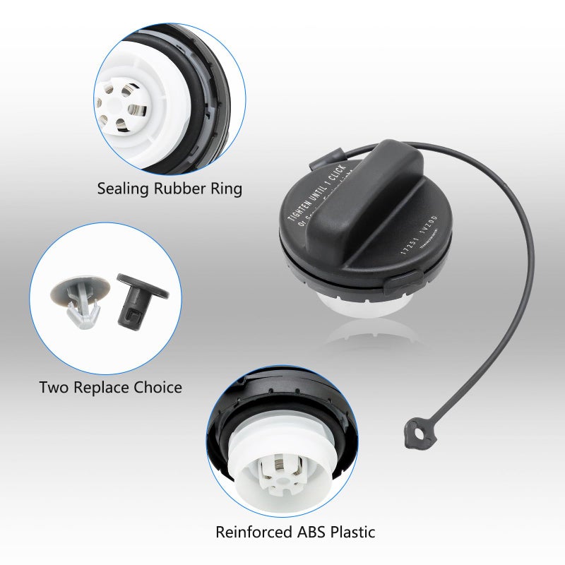 YITHSWAY Gas Cap Fuel Cap Replaces 17251-3JA0A 2 pcs for Nissan 2011-2020 Frontier 2012-2020 Versa 2014-2019 Versa Note 2013-2018 Altima 2013-2020 Pathfinder 2015-2020 Murano  Infiniti 2013 JX35 2014-2020 QX60 - Image 4